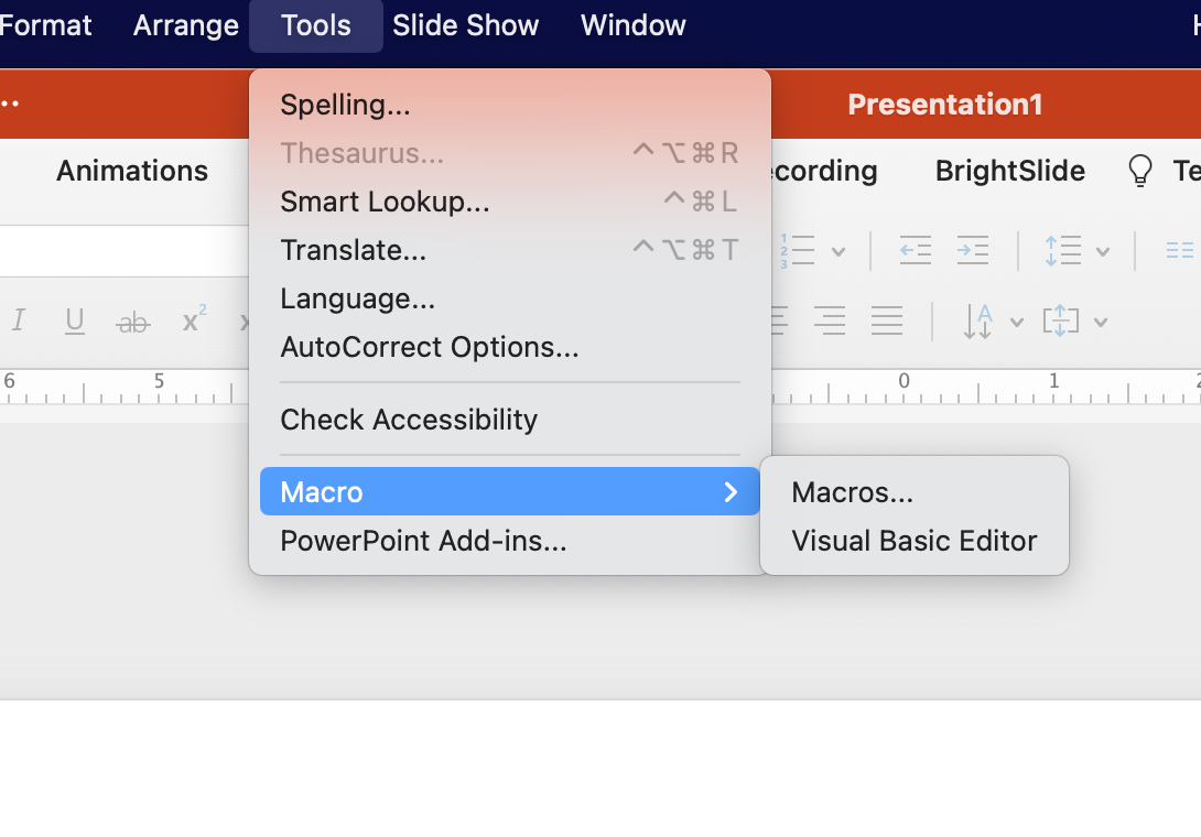 how to create powerpoint presentation using vba code